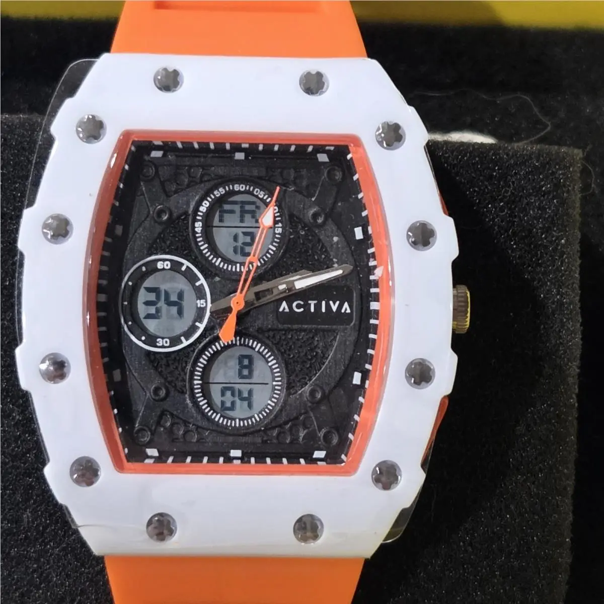 Activa X  Digital Essentials Men`s Quartz Watch 42.8mm ACW2605-001 by Invicta