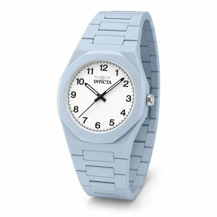 Invicta Celestial Sintix Unisex Watch - 40mm Sky Baby Blue 70390 White Dial