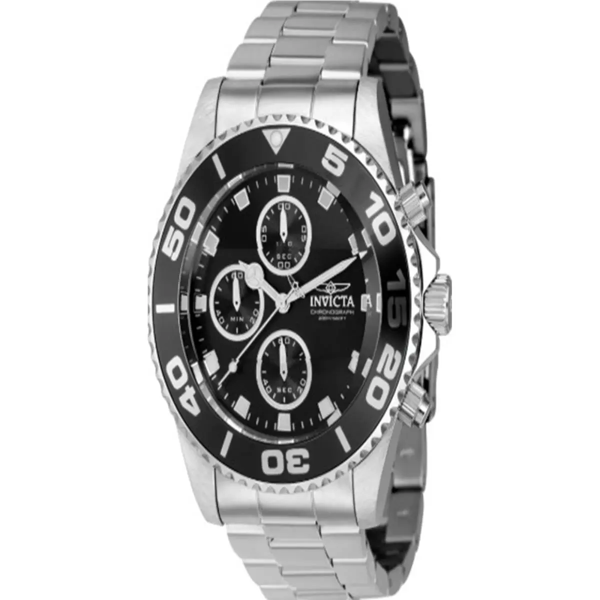 Invicta Men`s 43405 Pro Diver Quartz Chronograph Black Dial Watch