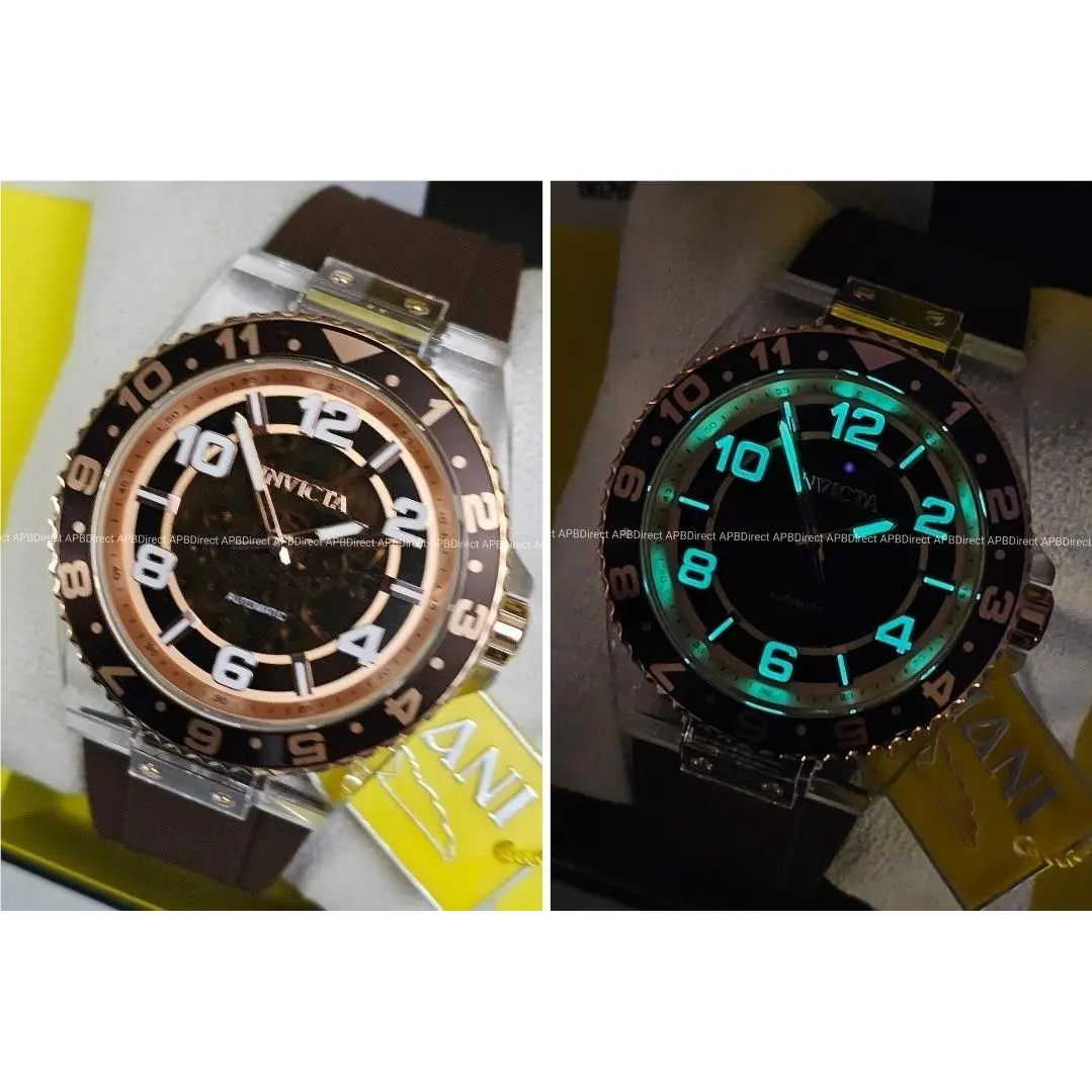 Invicta - Speedway - Mechanical Automatic Skeleton Dial - Clear Case Mens Watch
