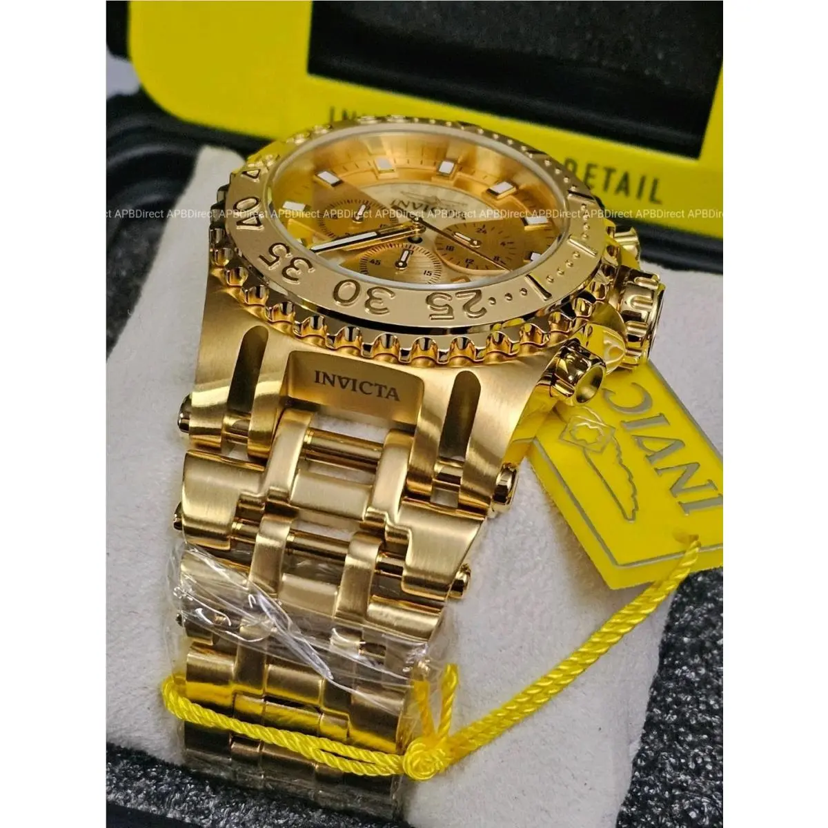 Invicta - Chaos - Coalition Forces Gold Plated SS - 50mm Chronograph Mens Watch