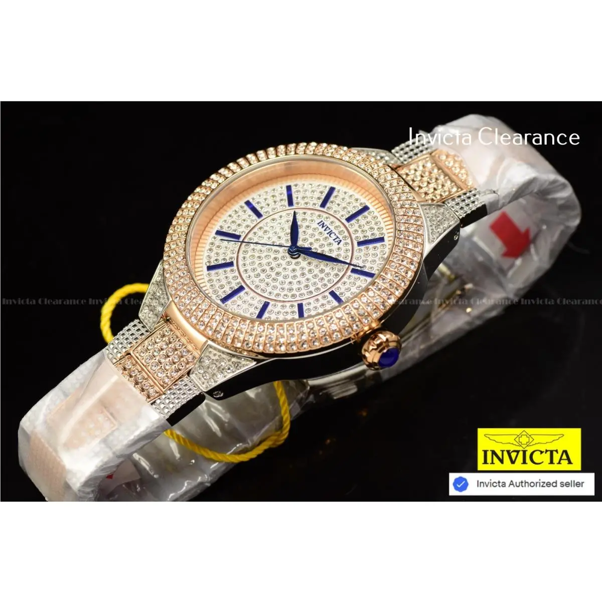 Invicta Men`s Specialty 43mm Quartz Rose Gold Steel Crystal SS Watch