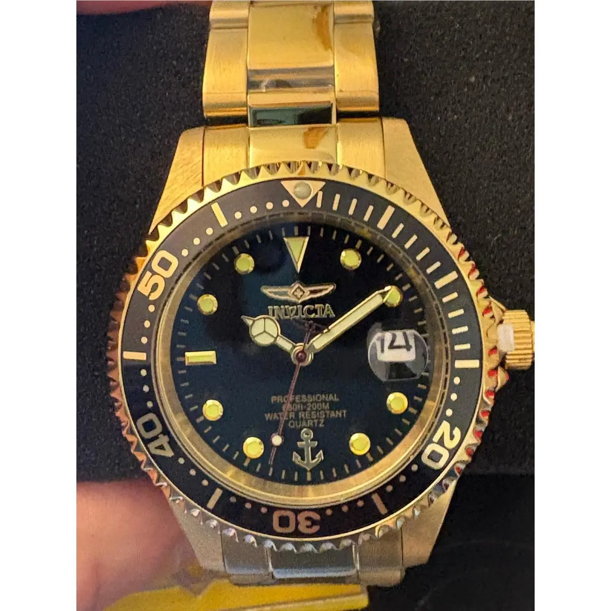 Invicta Ocean Voyage Series Gold Watch 37.5mm