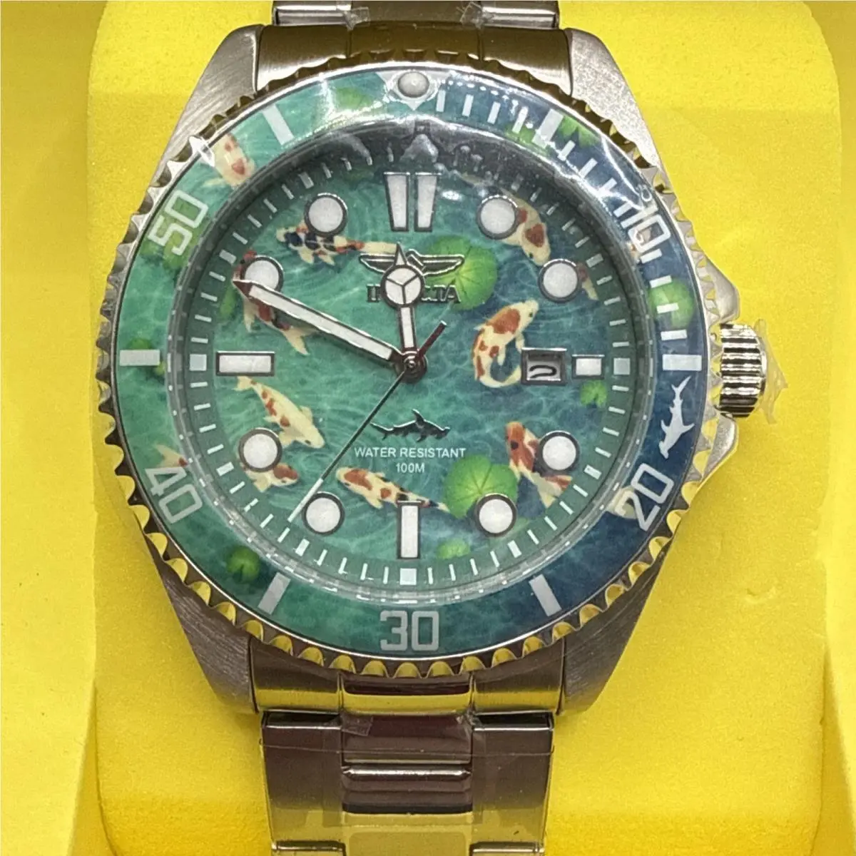 Invicta Pro Diver Visions From Above 51053 Men`s Watch 43mm Koi Pond