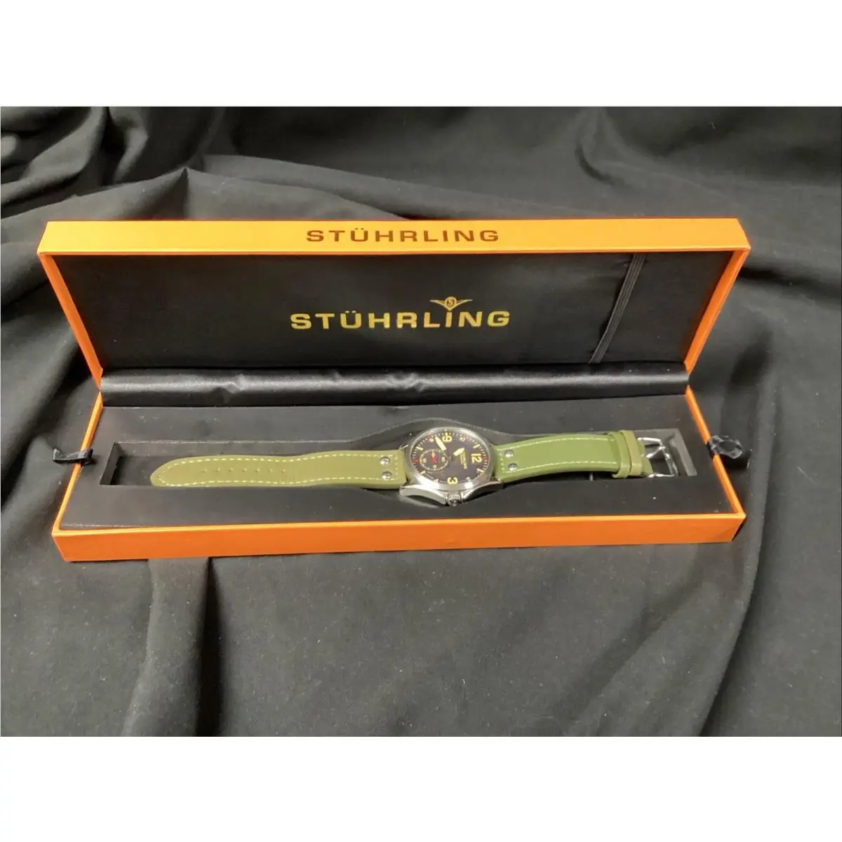 Tuskegee 684 Quartz 44mm Aviator/stuhrling Watch 202
