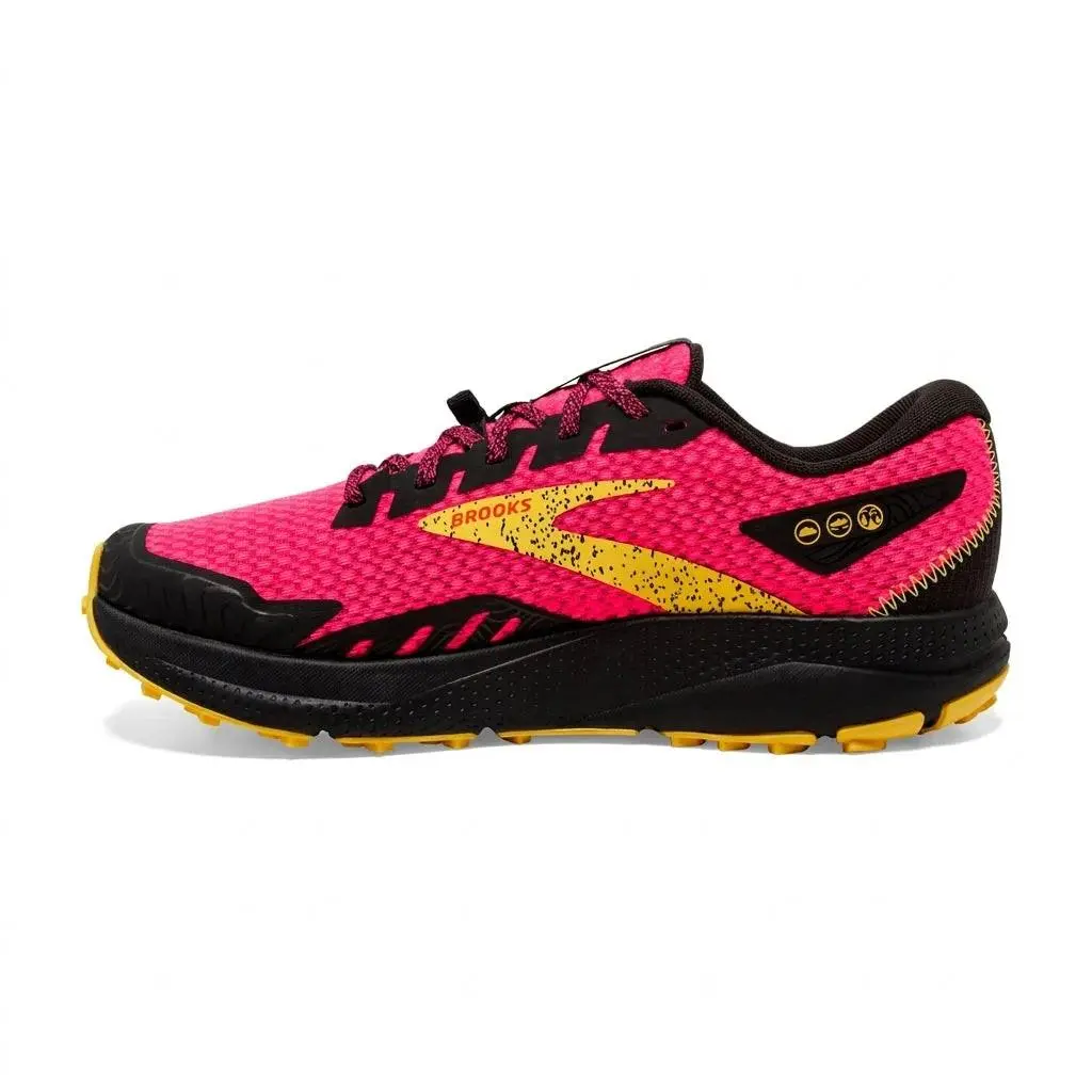 Brooks shoes - Brooks Divide 4 - Divide - Diva Pink/Black/Lemon Chrome 0