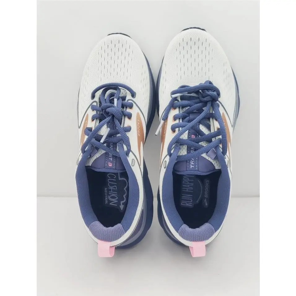 Brooks shoes - Brooks Transmit 3 - Transmit - Soft Off-White/Blue/Pink 6