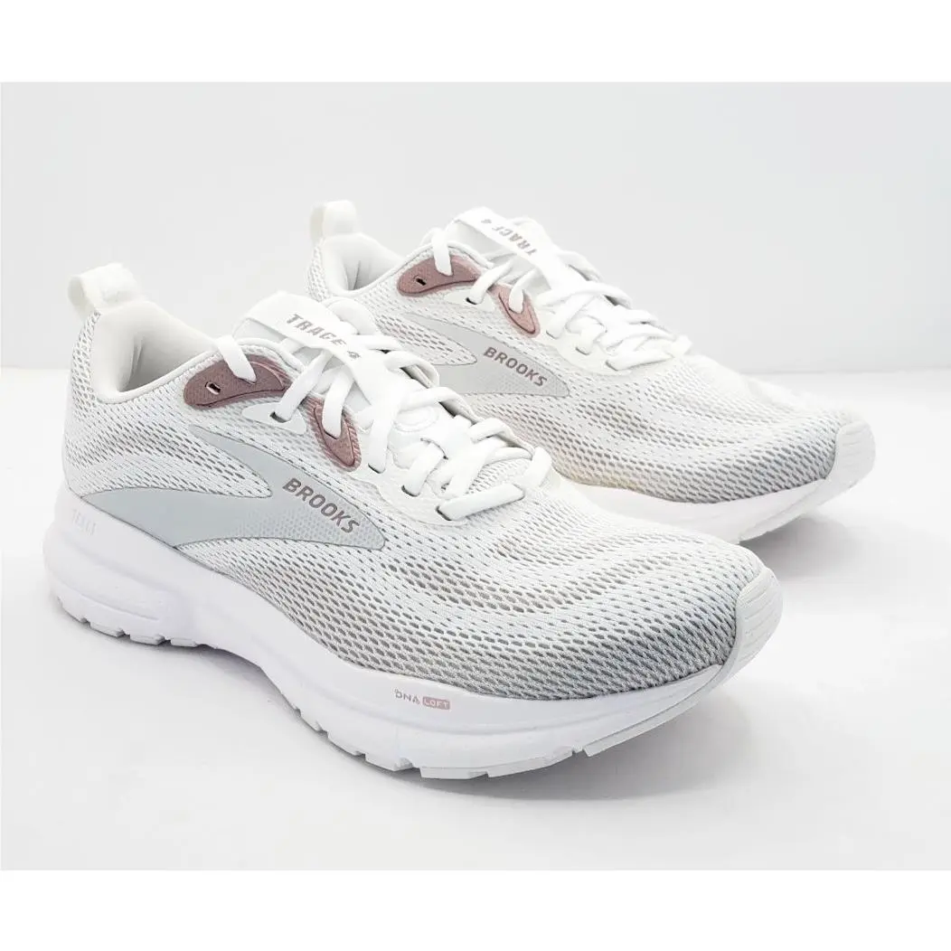 Brooks shoes - Brooks Trace 4 - Trace - White/Oyster/Rose Gold 1