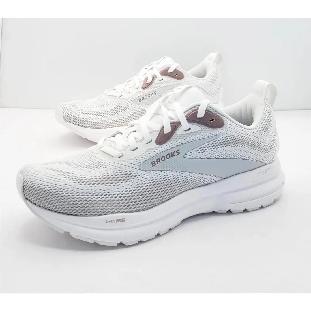 Brooks shoes - Brooks Trace 4 - Trace - White/Oyster/Rose Gold 7