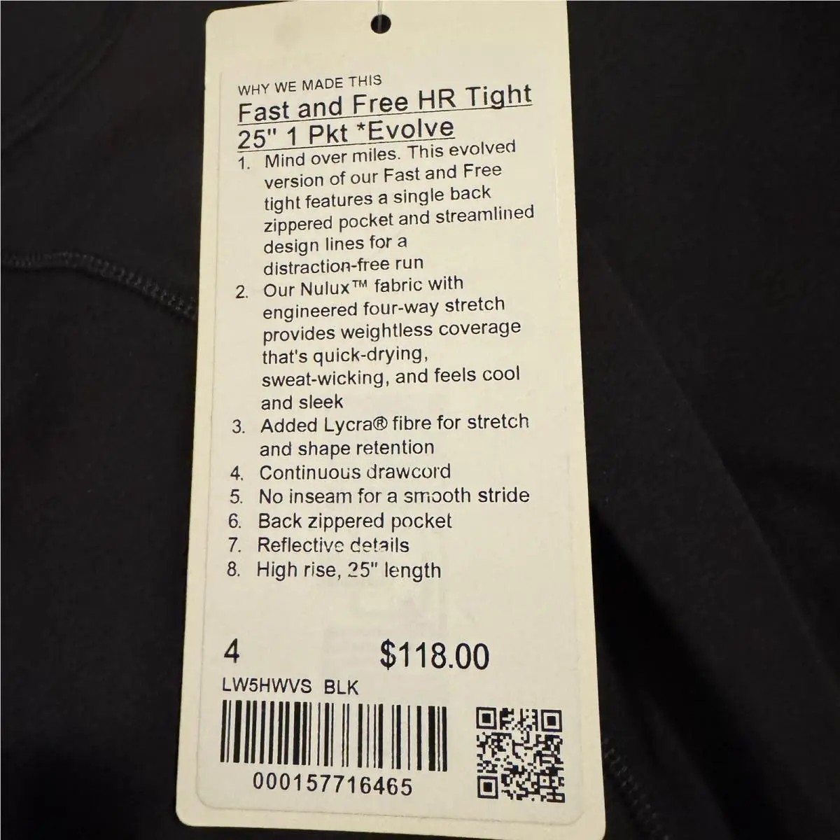 Lululemon clothing - NA - Black 4