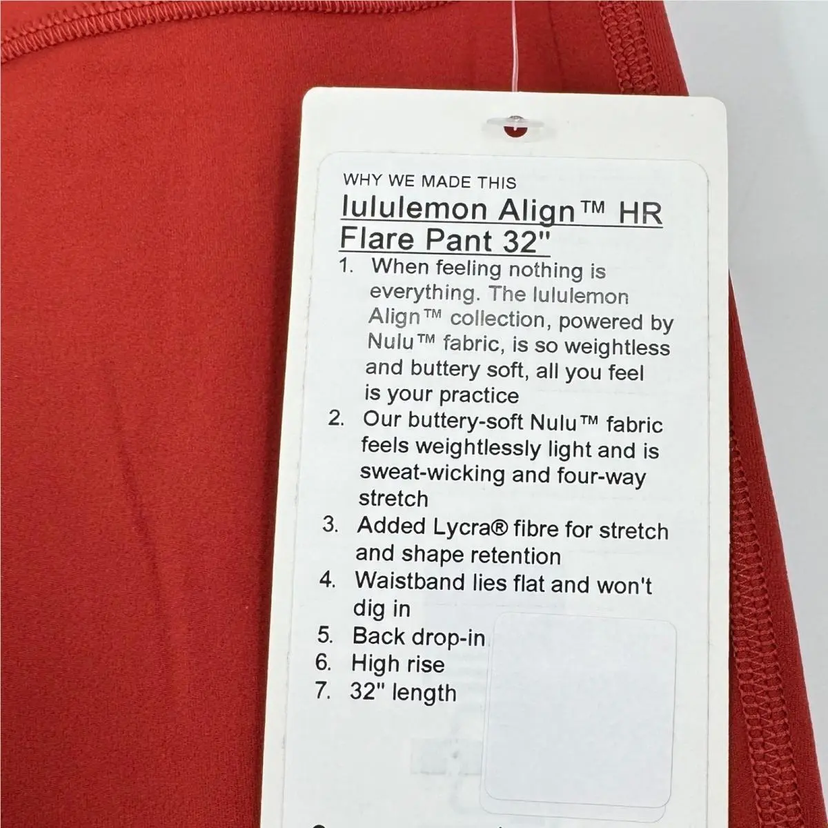 Lululemon clothing - Red 3