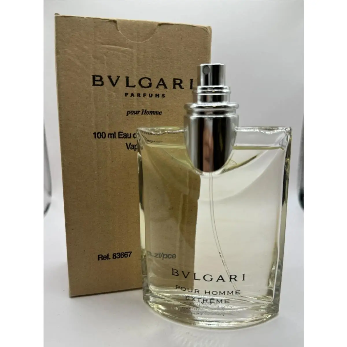 Bvlgari Pour Homme Extreme 100ml/3.4oz Edt Spray Men Tester Boxed