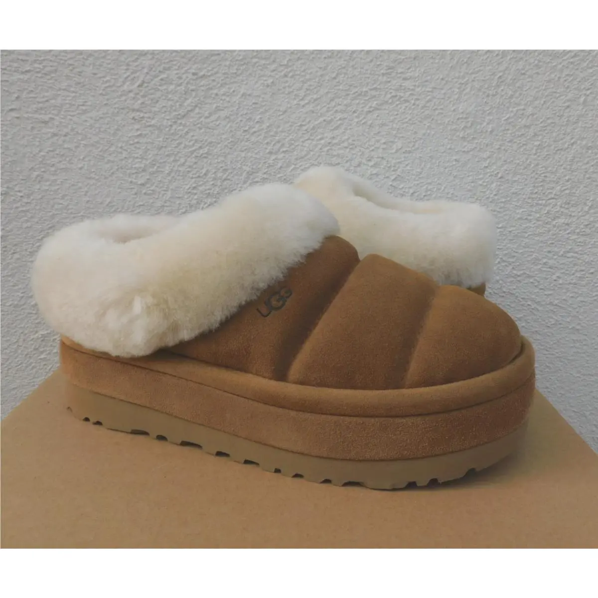 Ugg Tazzlita Chestnut Tazz Platform Slippers Shoes Women US 10/ Eur 41