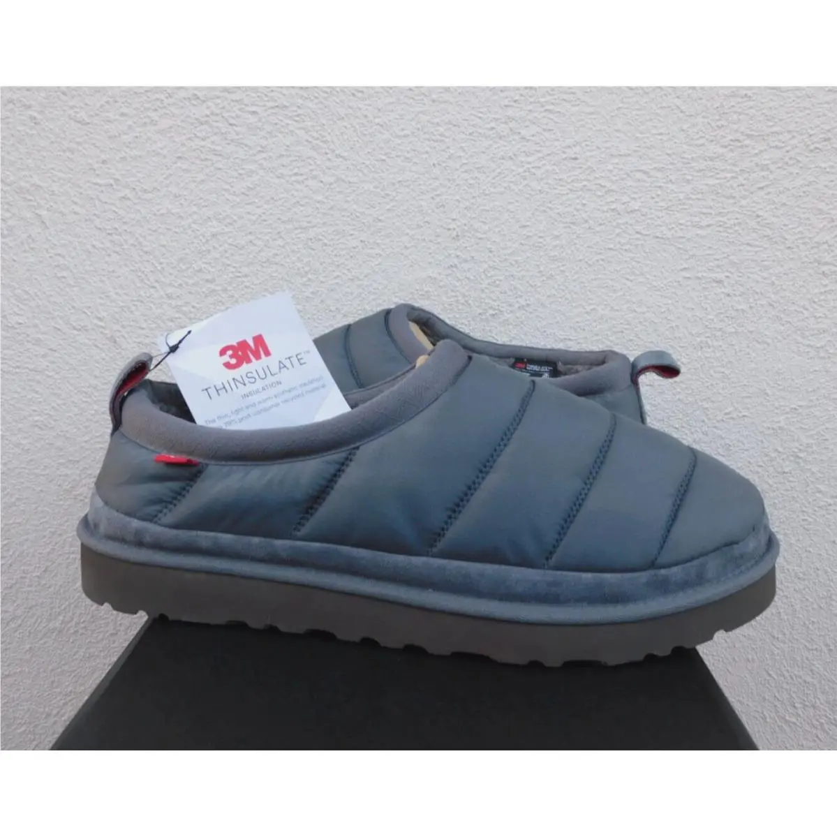 Ugg Tasman Lta Metal Polyester Puff Wool Slippers Shoes Men US 9/ Eur 42