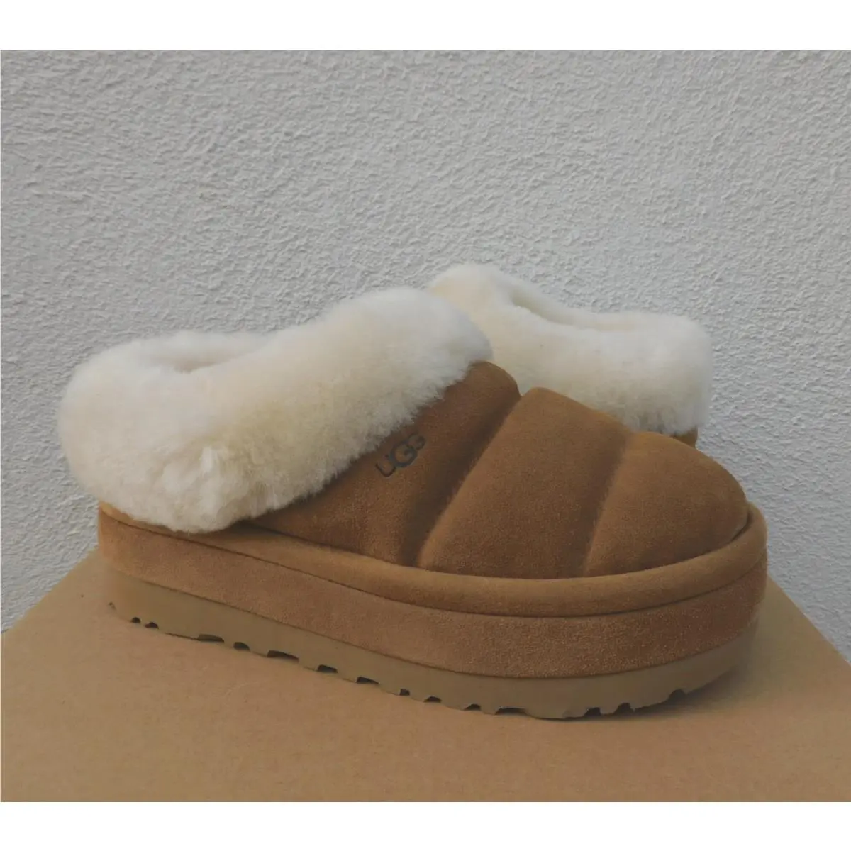 Ugg Tazzlita Chestnut Tazz Platform Slippers Shoes Women US 6/ Eur 37