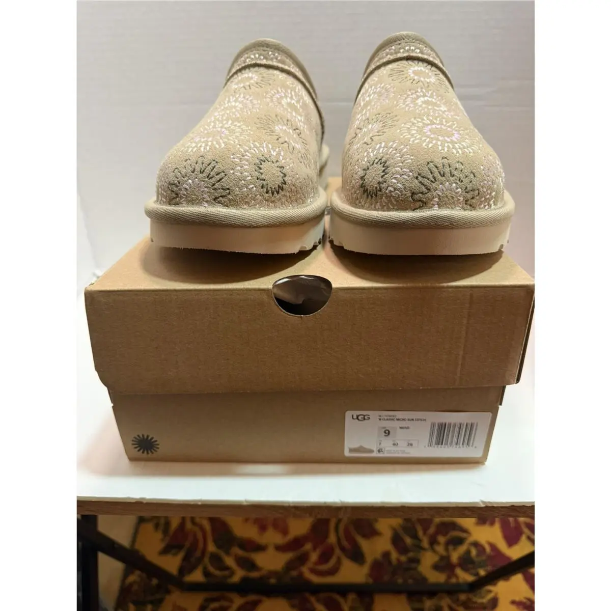 Women`s Ugg Classic Micro Sun Stitch Mustard Seed Sz 9 1178192-MDSD