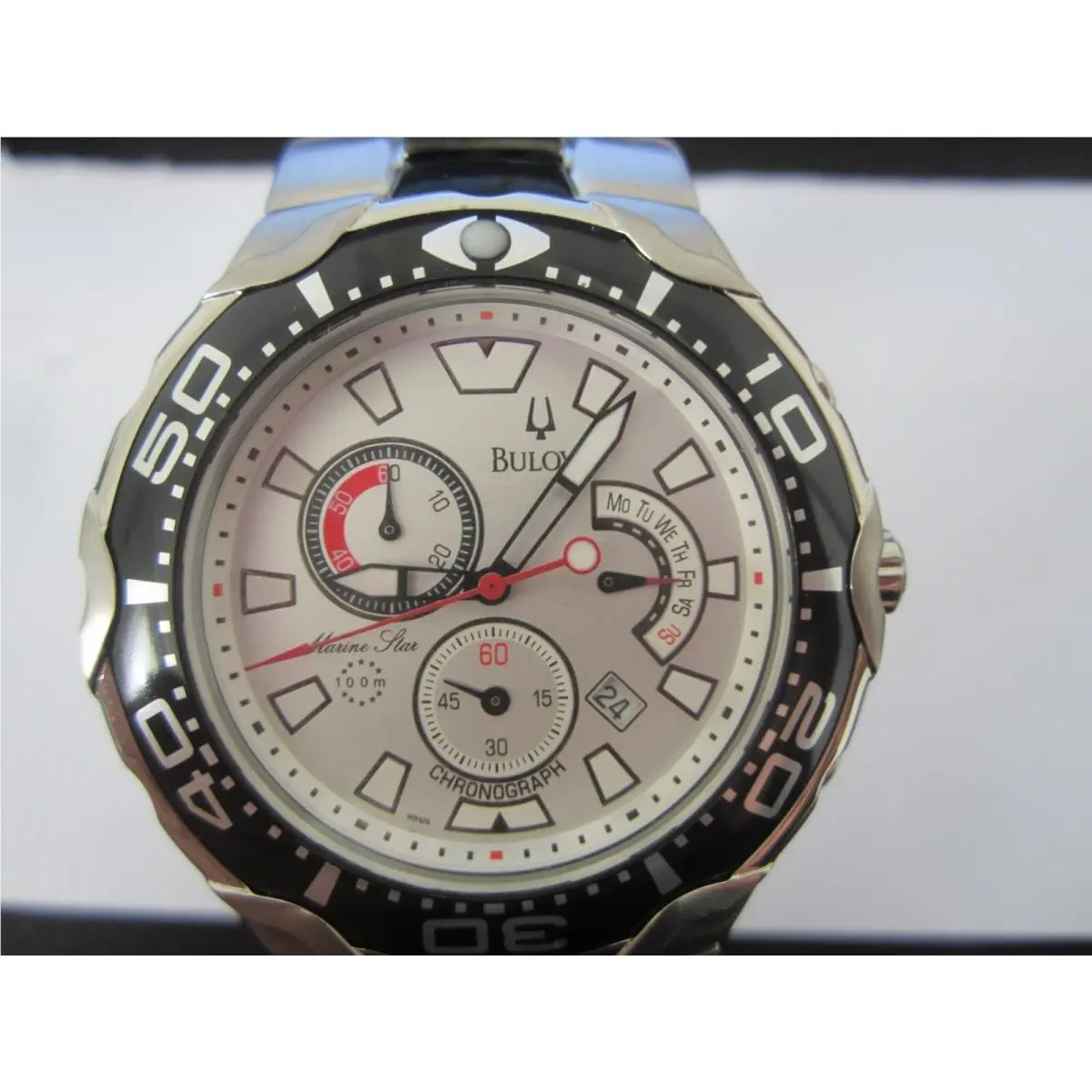 Marine Star Men`s Watch Chrono S/s 98H29 by Bulova