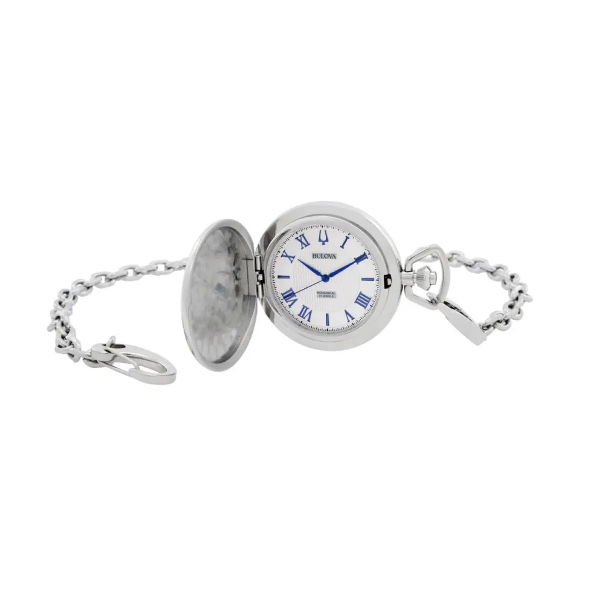 96A309 Men`s Pocket Watch Silver-tone Dial Automatic Watch by Bulova