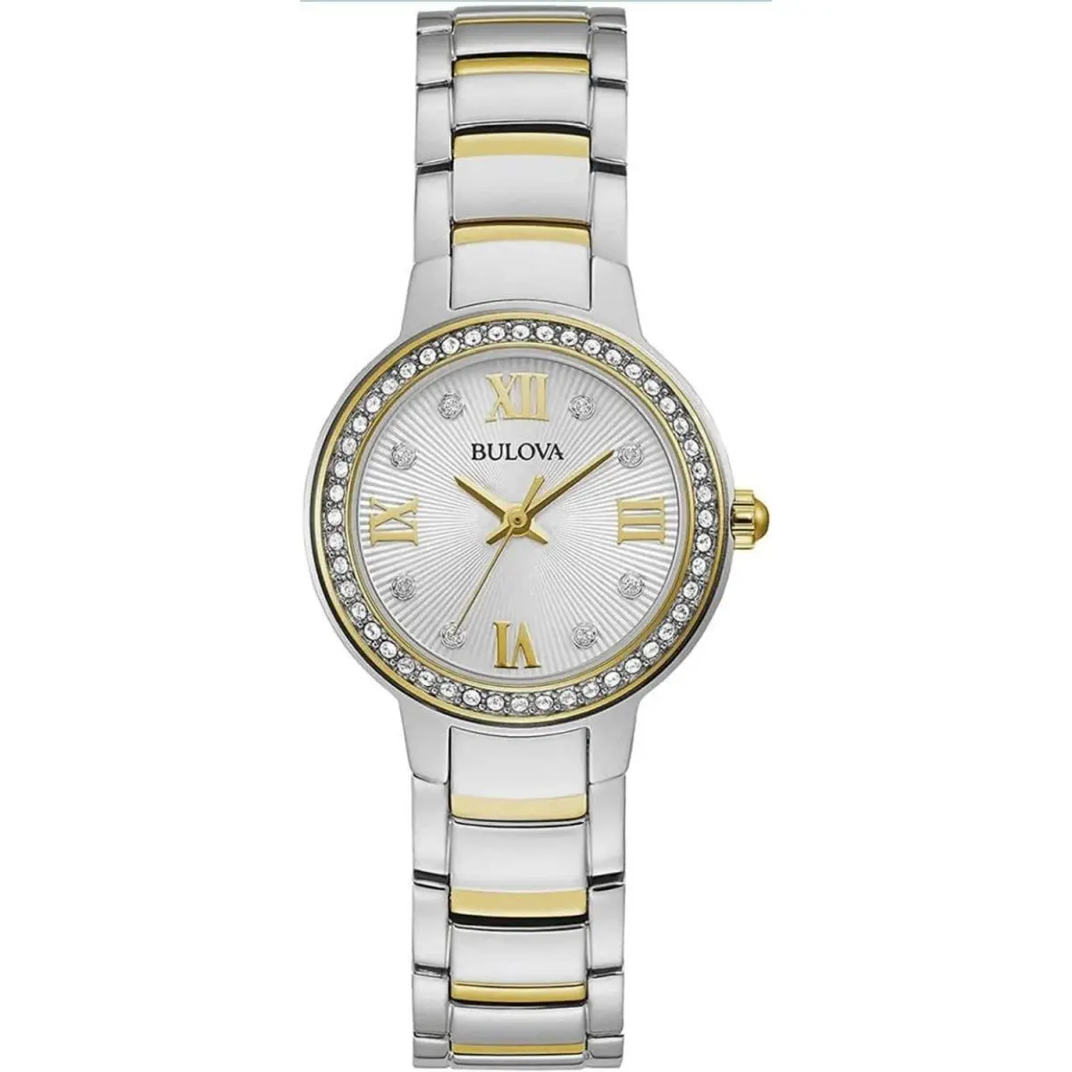98L271 Women`s Crystal Collection Silver-tone Dial Quartz Watch by Bulova