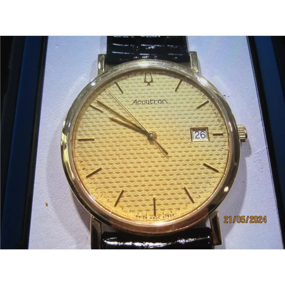 Accutron Women`s Watch Sapphire S/s Swiss 27B32 by Bulova