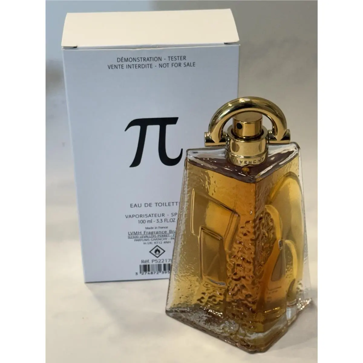 Givenchy Pi Eau de Toilette Spray Edt 3.3 oz 100 mL Full Size with Tester Box