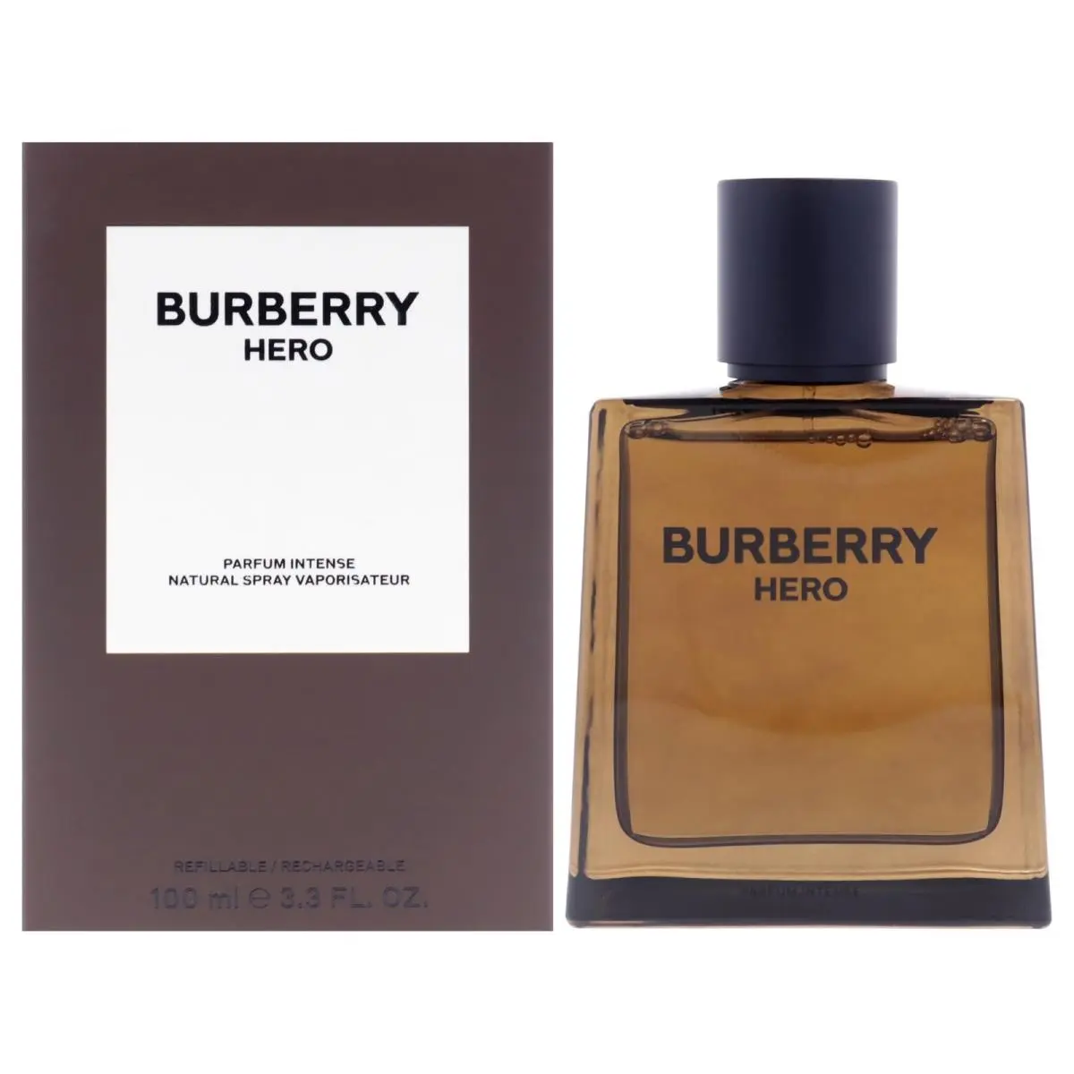 Burberry Hero Intense by Burberry For Men - 3.3 oz Parfum Spray Refillable