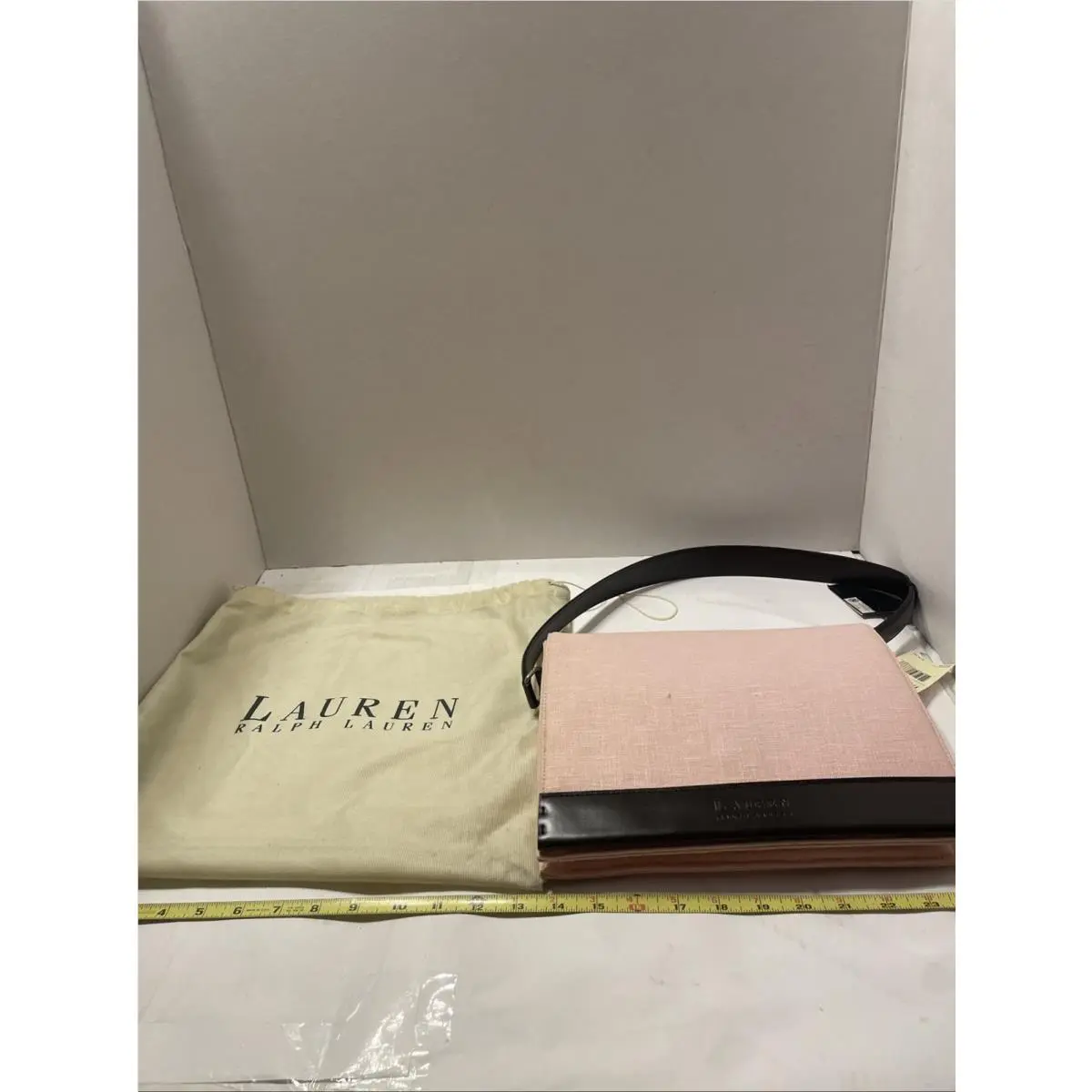 Lauren Ralph Lauren Pink Linen Purse