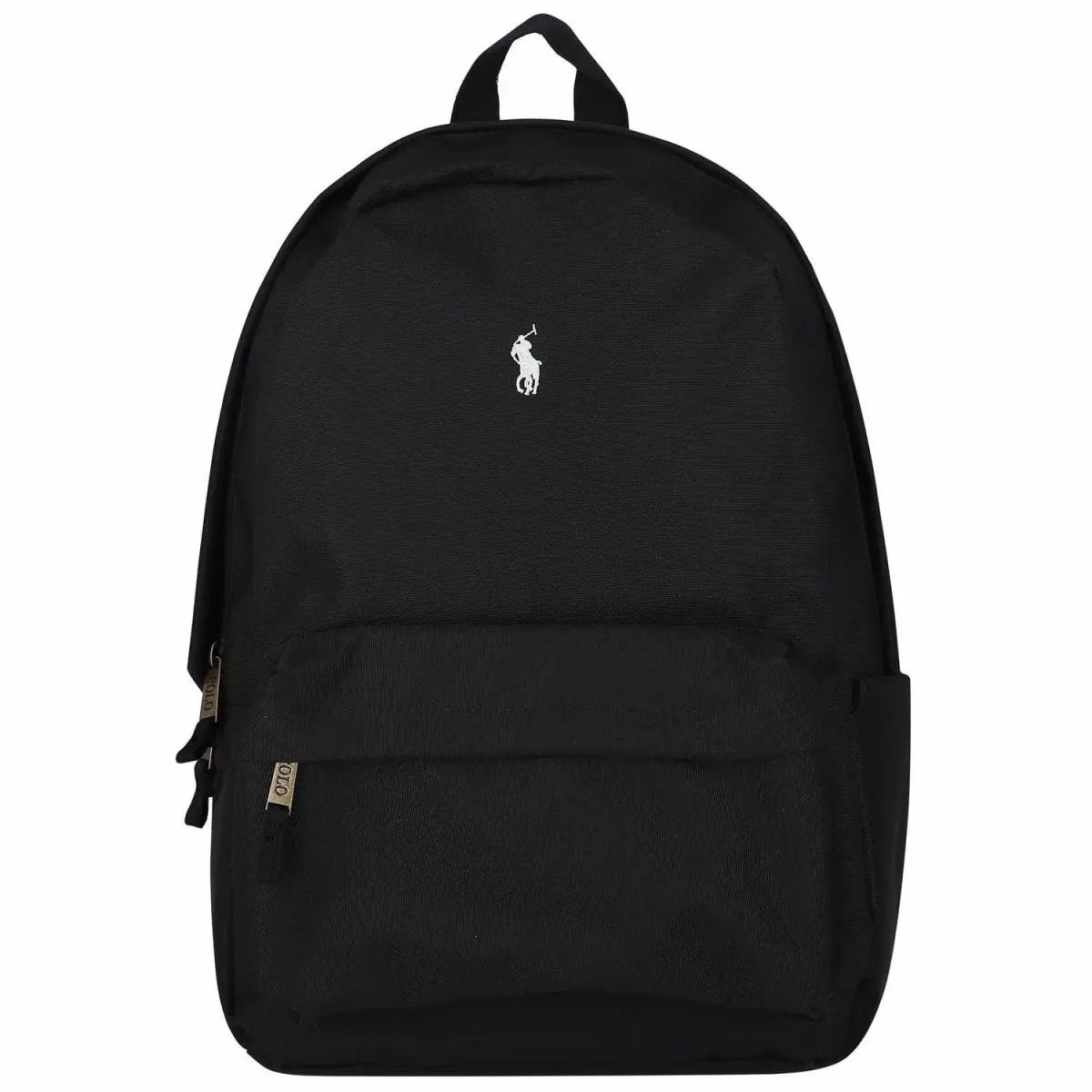 Polo  Embroidered Small Pony Logo Backpack Black White One Size by Ralph Lauren