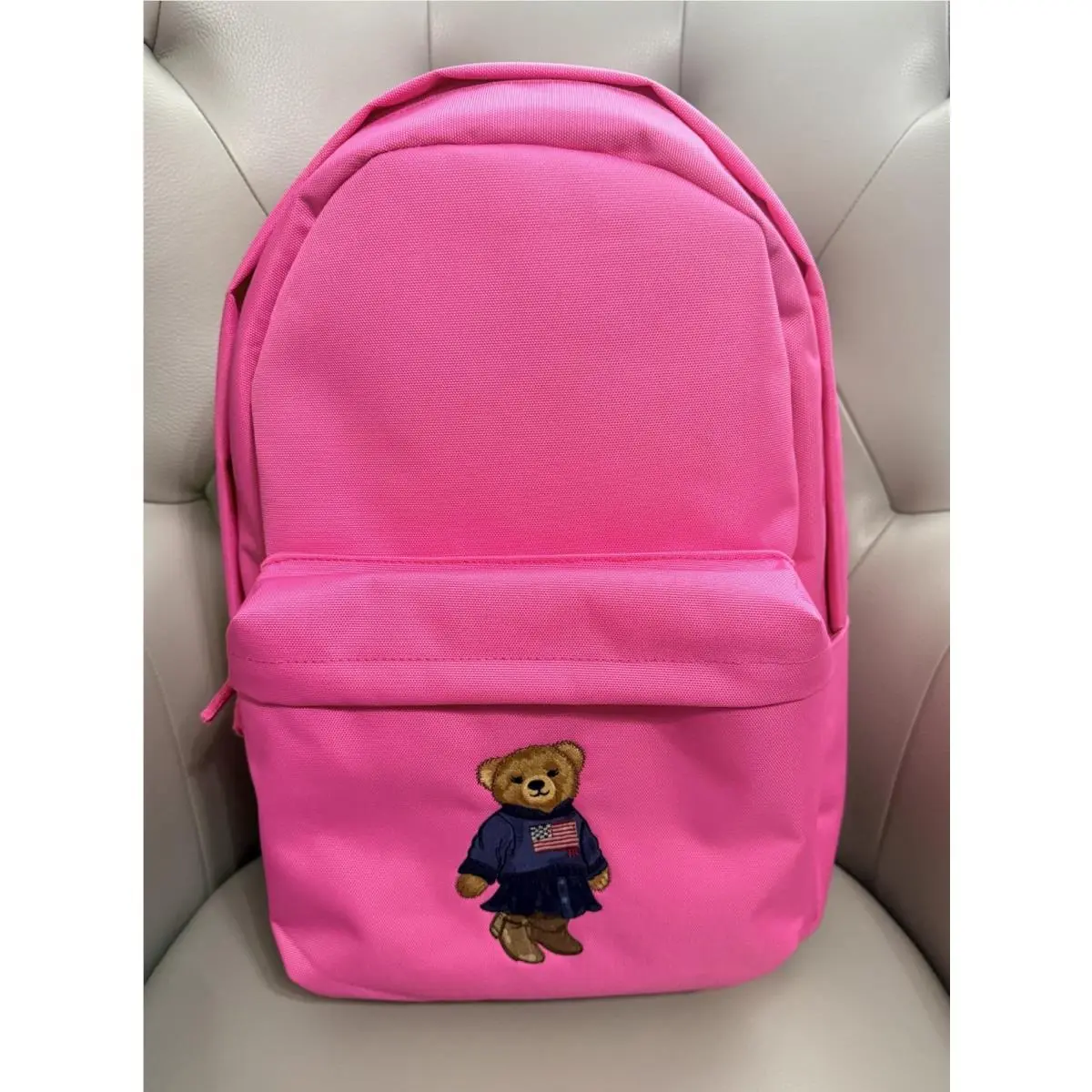 Polo Ralph Lauren Bear Baja Pink School College Travel Bagpack Girl Bag Gift