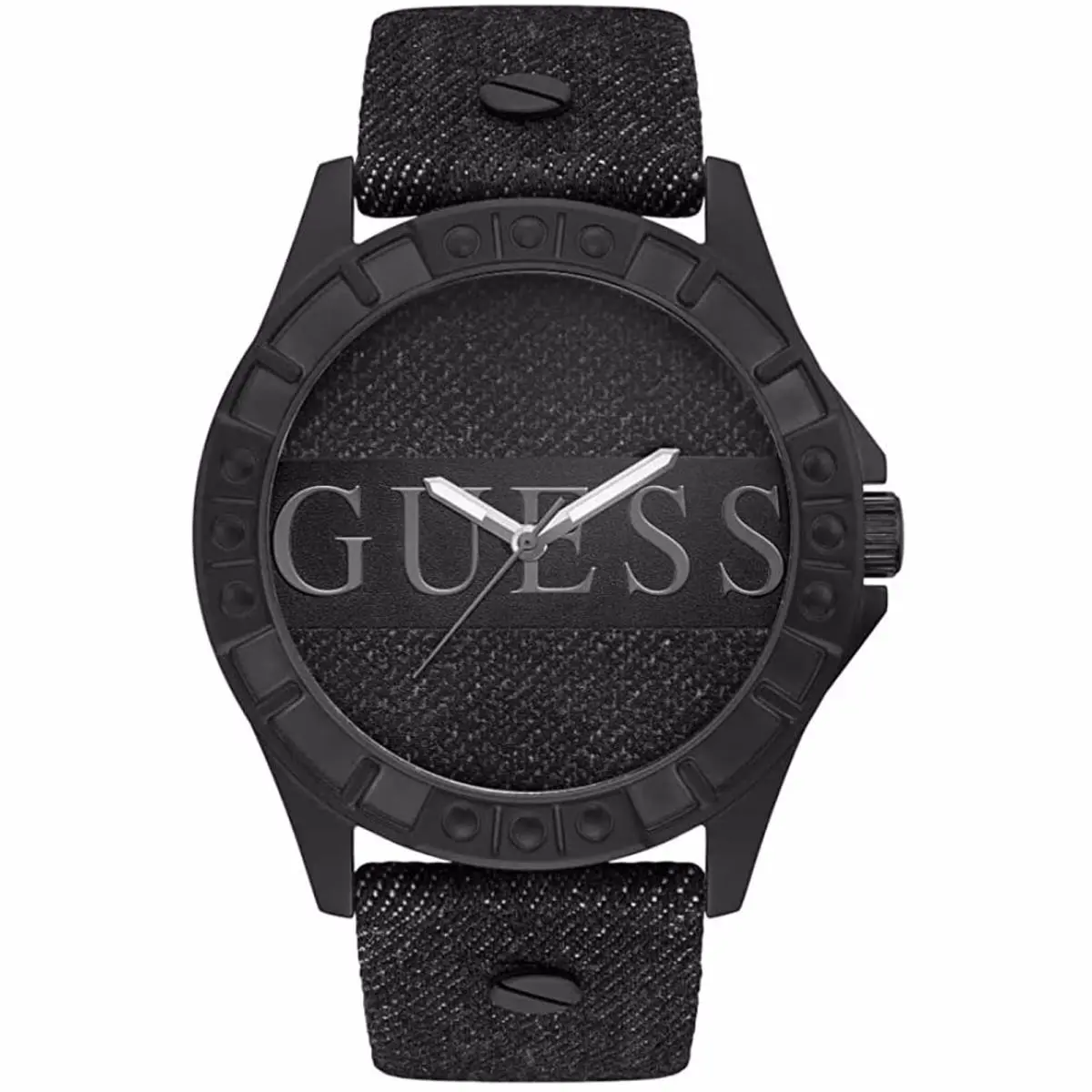 W1241G1 50mm Men Dress Quartz Black Tone with  Gift Box by Guess