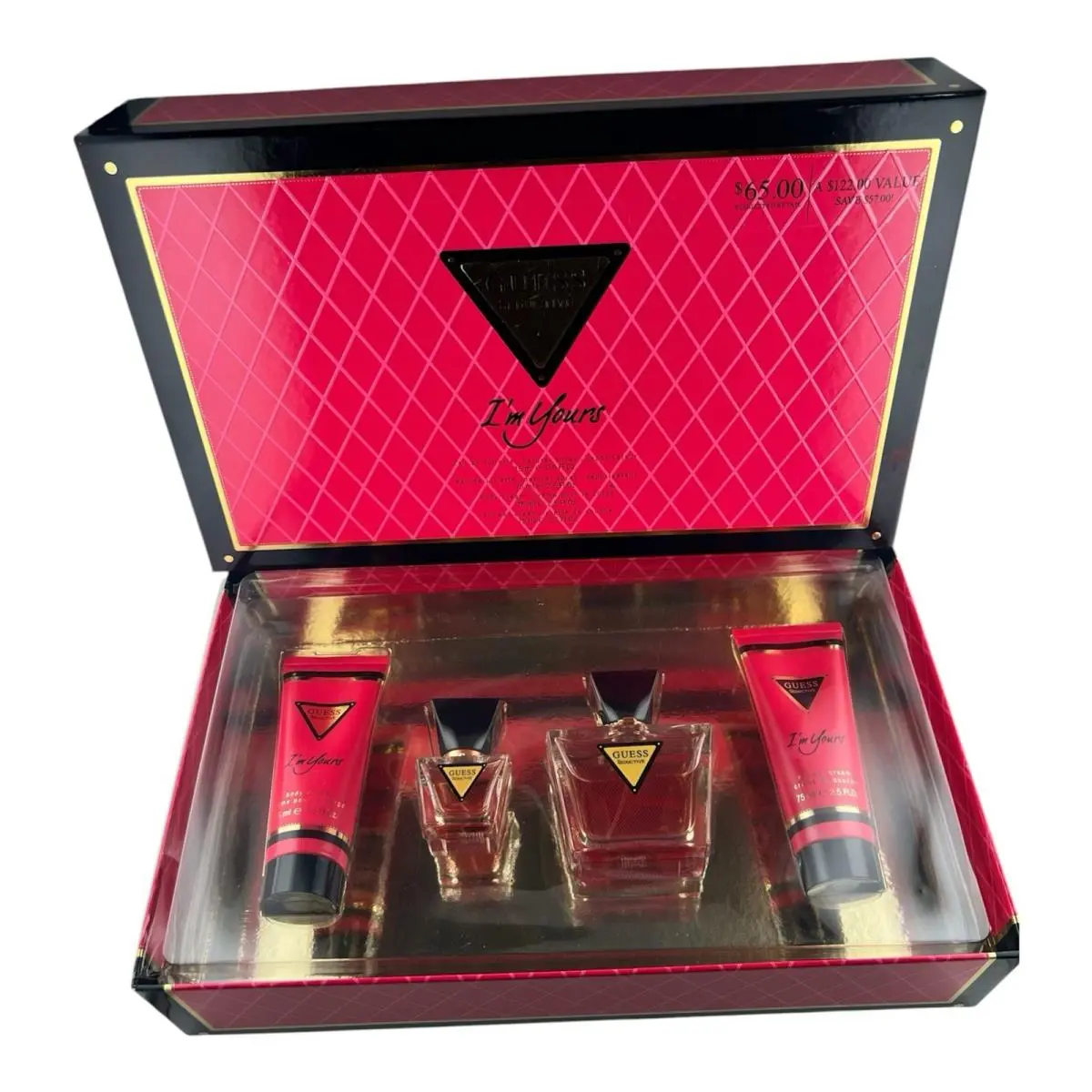 Guess Seductive I`m Yours 4 Pc Gift Set Eau De Toilette Spray Body Shower Cream