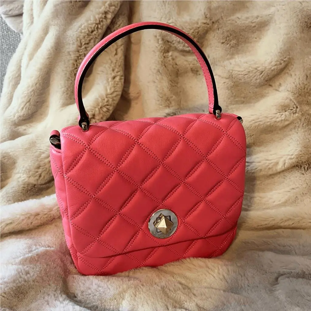 Kate Spade Natalia Barbie Pink Square Crossbody m11