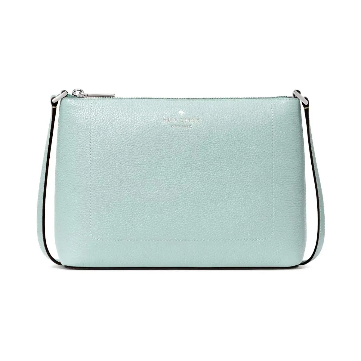 New Kate Spade Leila Crossbody Pebble Leather Lake Mist with Dust Bag