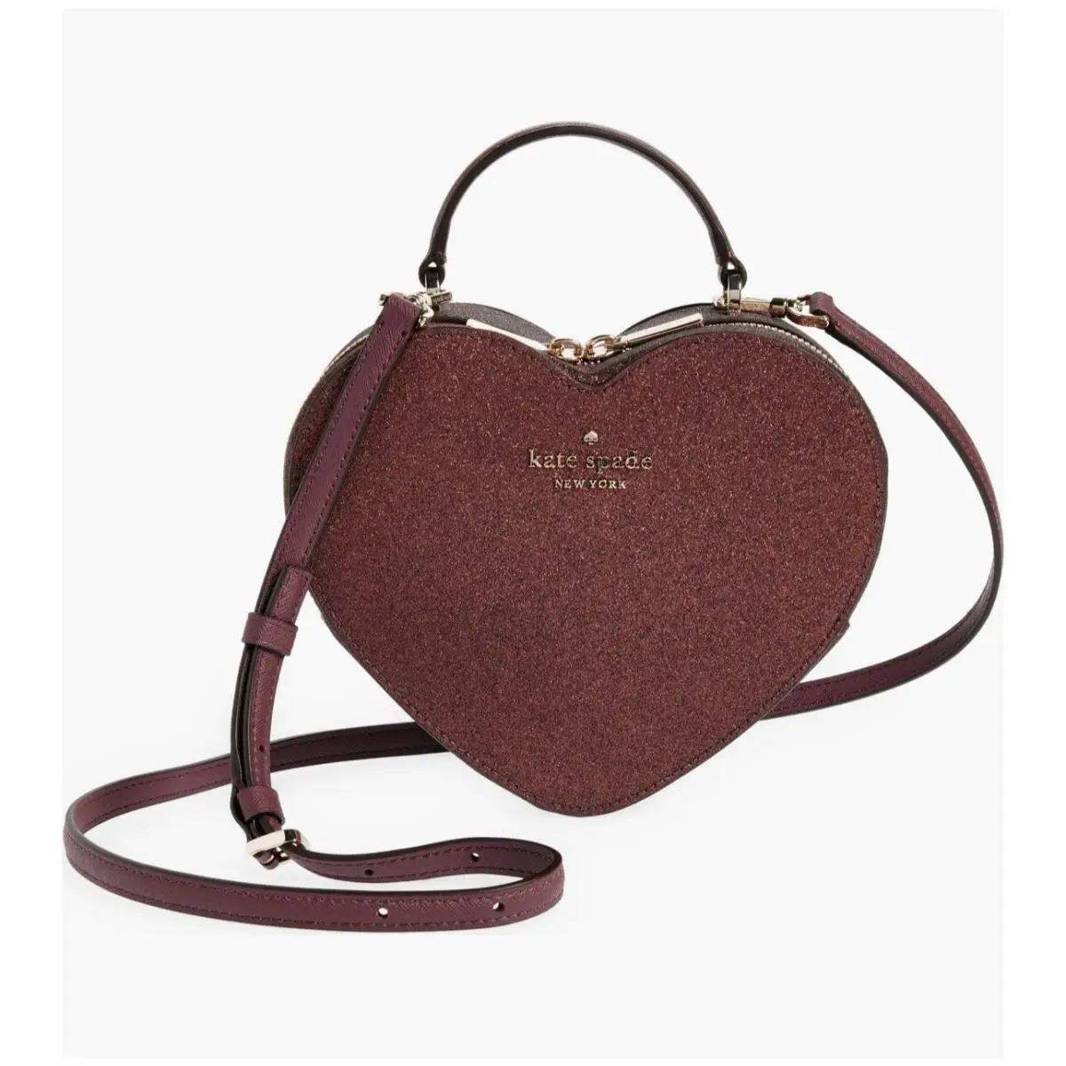 Kate Spade New York Glitter Heart Crossbody - Deep Nova