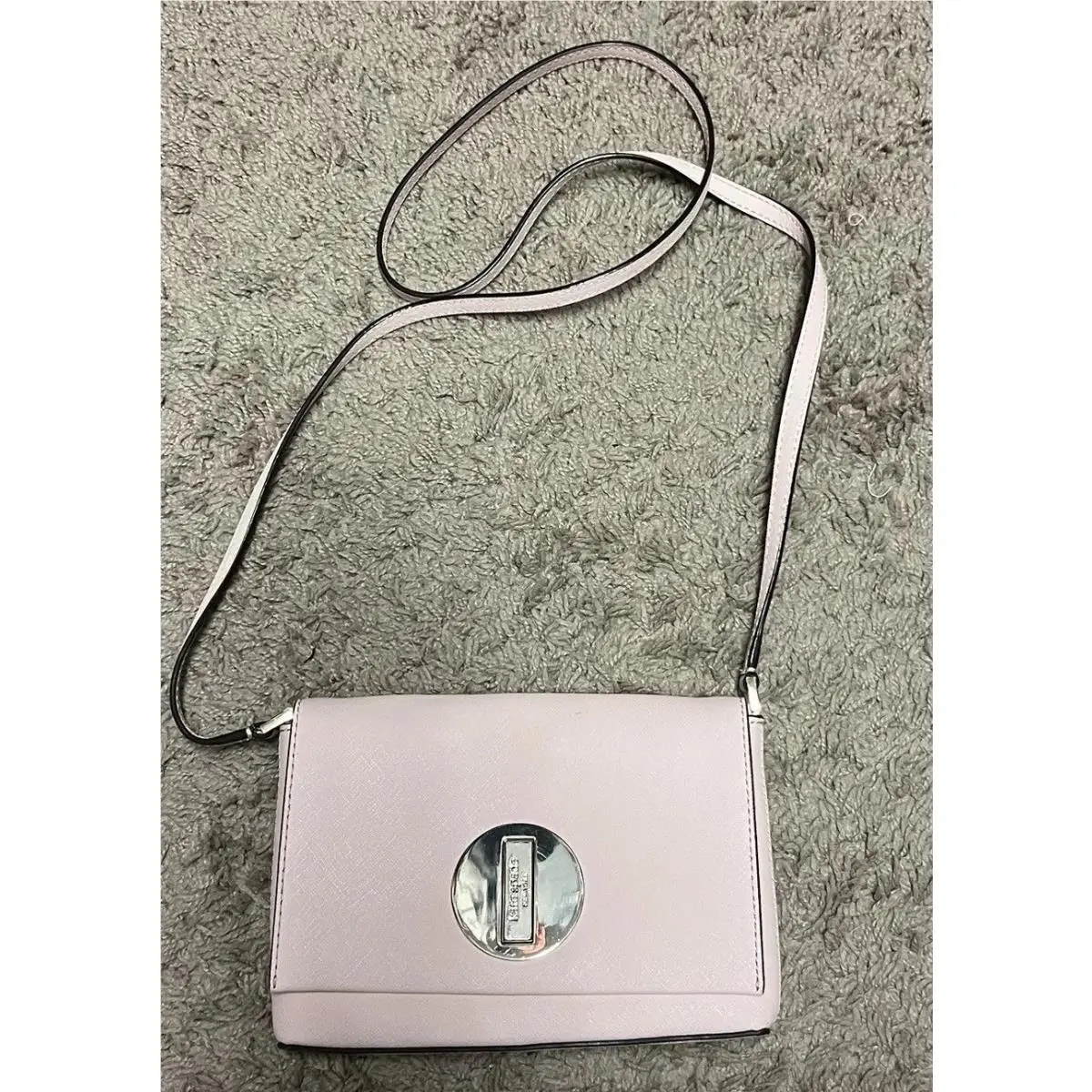 Kate Spade Small Leather Crossbody Purse Light Pink Adjustable Strap New