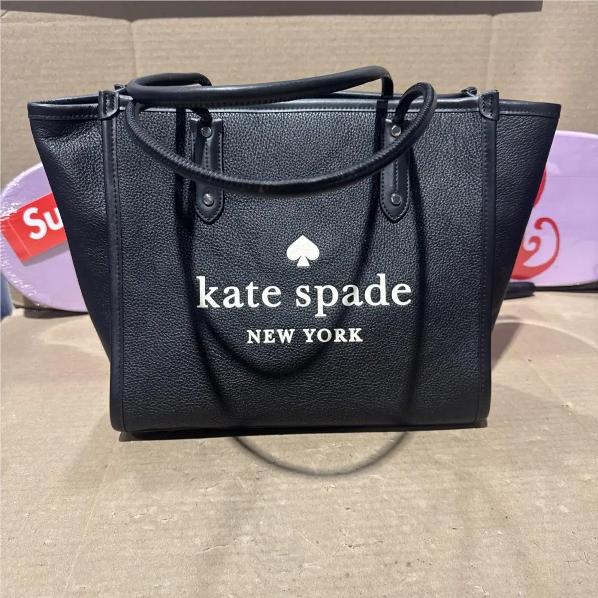 Kate Spade Patterson Drive Kona Black Leather Tote Bag