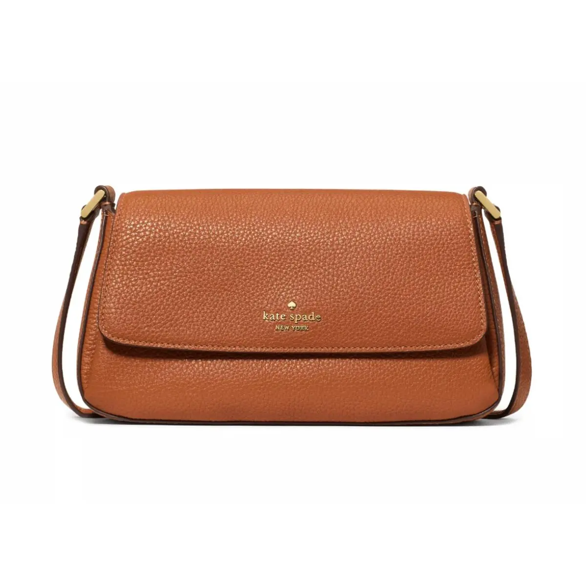 New Kate Spade Sutton Mini Crossbody Bag Pebble Leather Warm Gingerbread