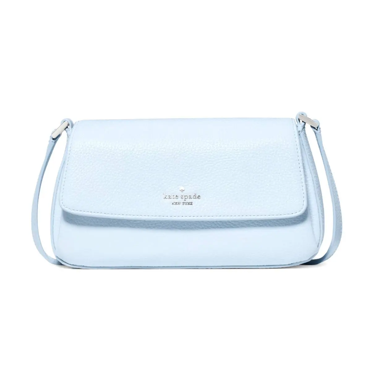 New Kate Spade Sutton Mini Crossbody Bag Pebble Leather Pale Sapphirine