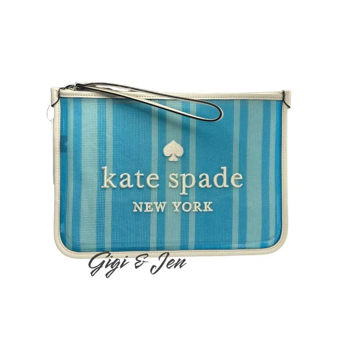 Kate Spade Ella Mesh Fabric Large Wristlet