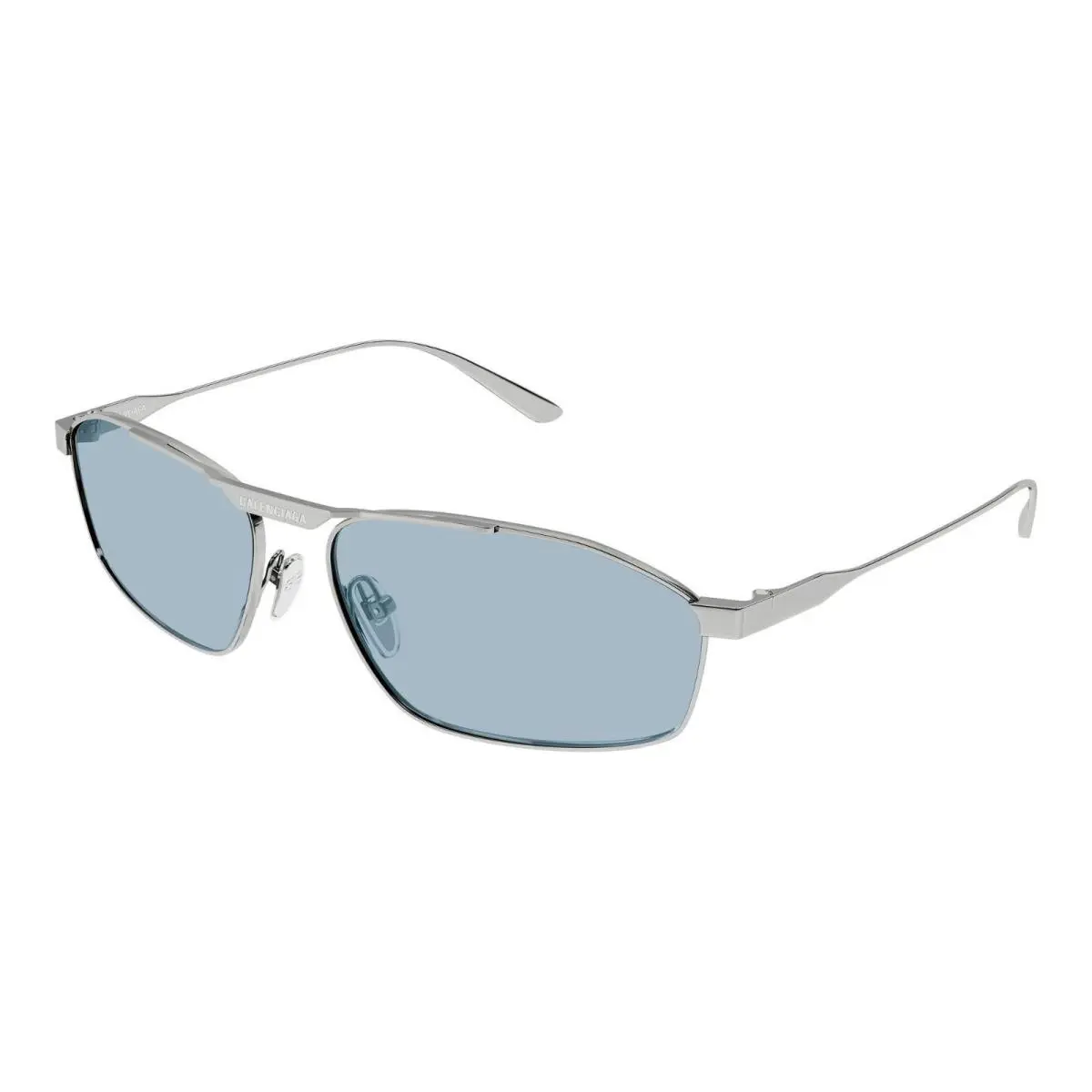 Balenciaga BB0416S Ruthenium/light Blue 005 Sunglasses