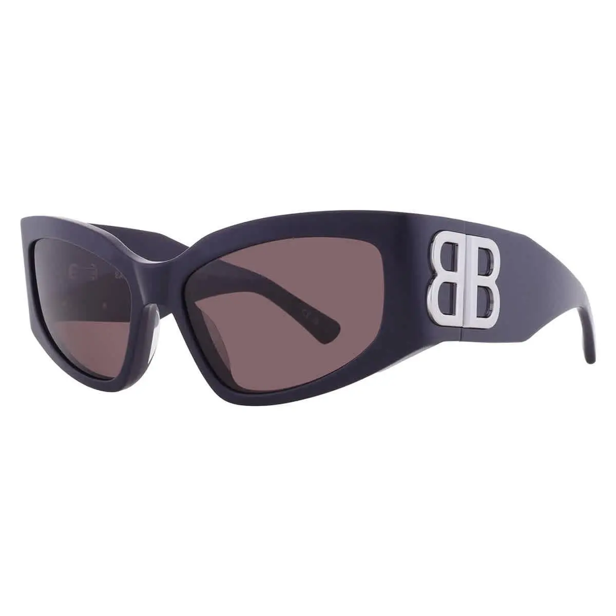 Balenciaga Grey Cat Eye Ladies Sunglasses BB0321S 007 57 BB0321S 007 57