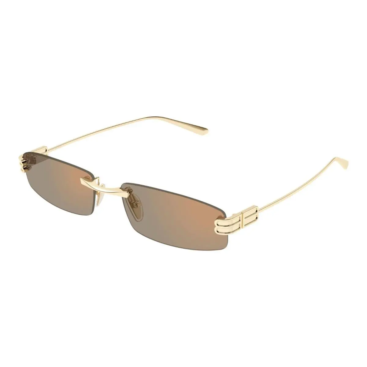 Balenciaga BB0488S Gold/brown 007 Sunglasses