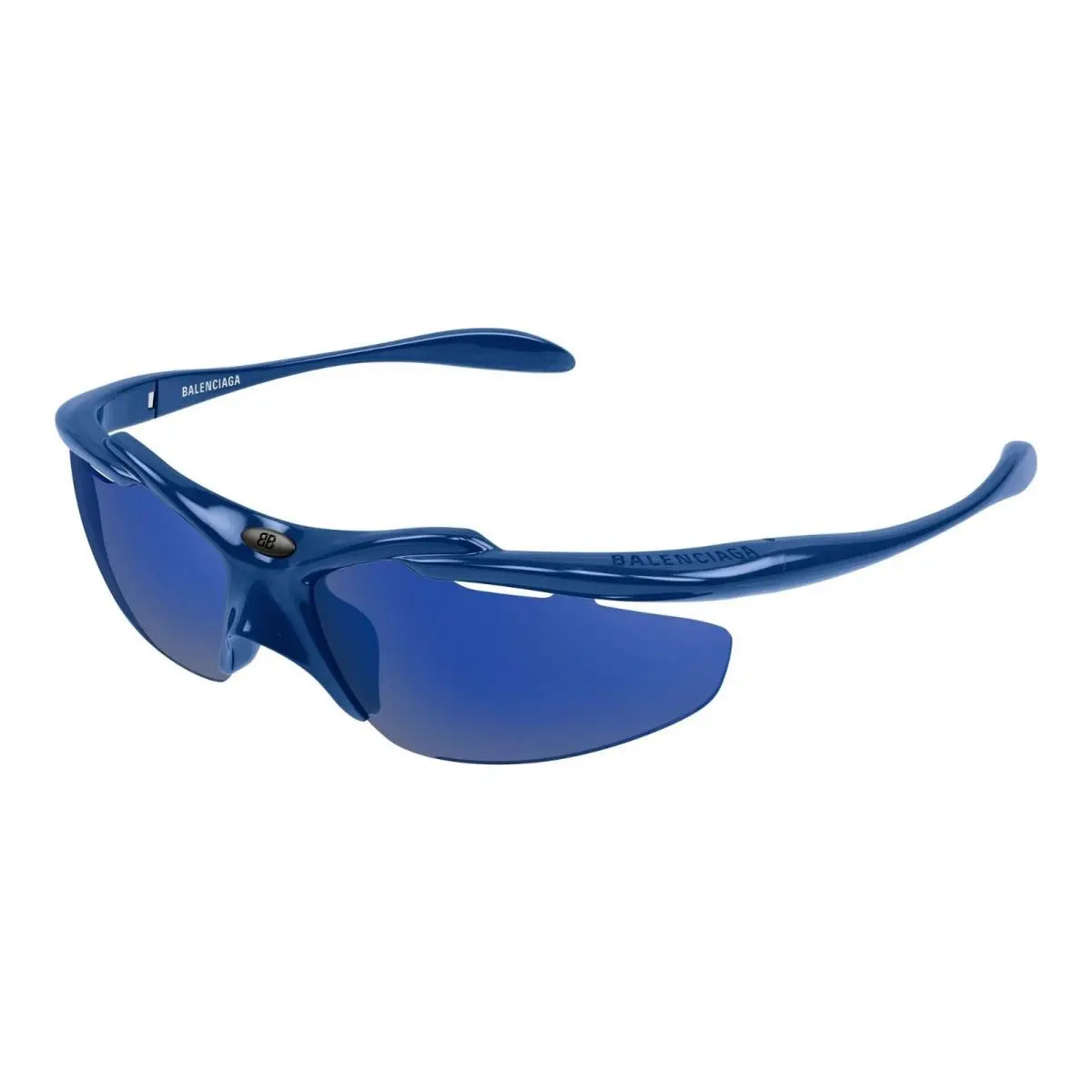 Balenciaga BB0464S Blue/blue Mirrored 004 Sunglasses