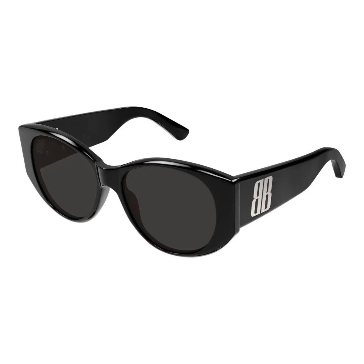Balenciaga BB0455S Black and Silver/grey 004 Sunglasses