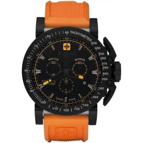 Zodiac Racer ZMX-02 Limited Edition 199/250 Chrono Black IP Mens Watch ZO8535