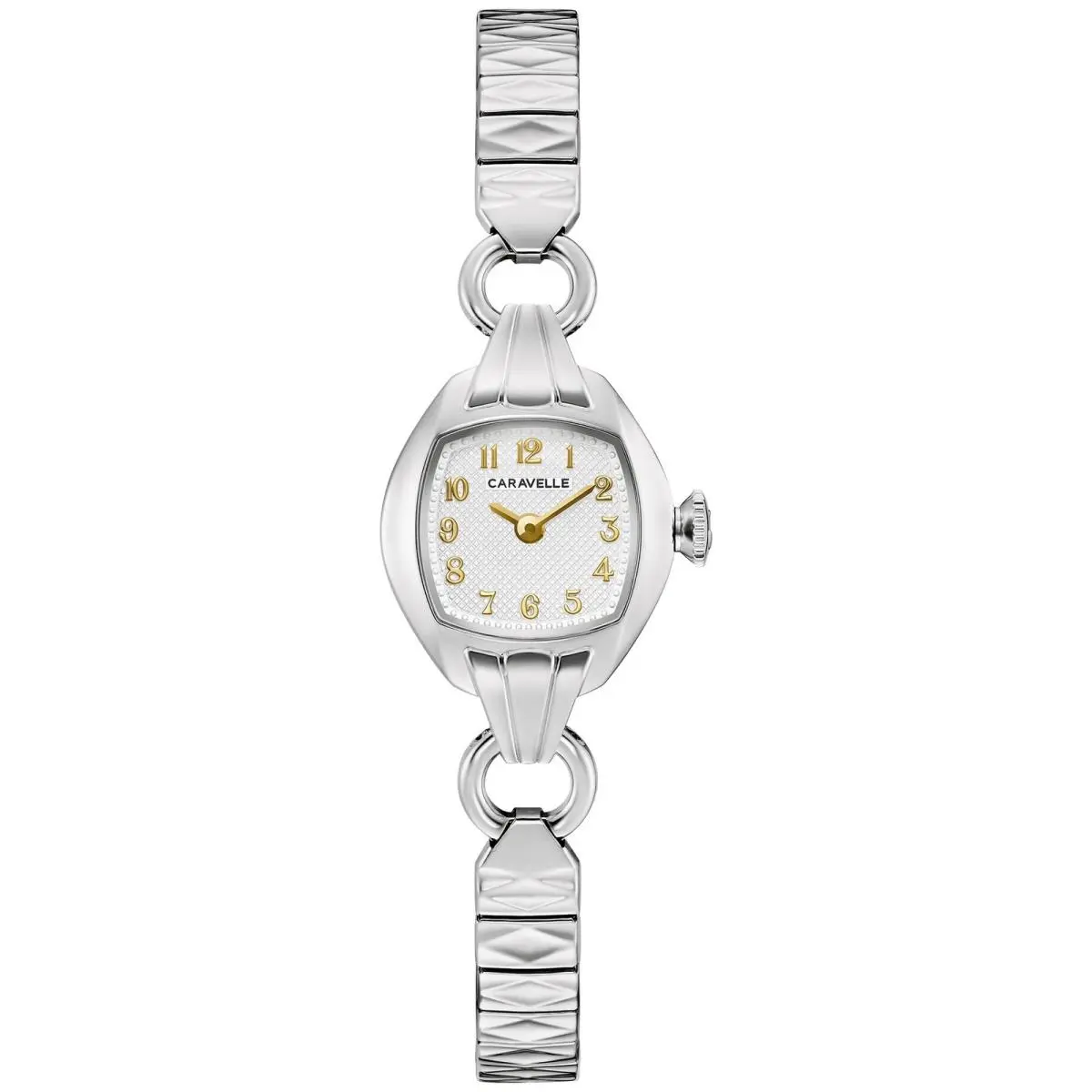 by Bulova 43L225 Women`s Vintage Cocktail Silver Expansion 20mm by Caravelle