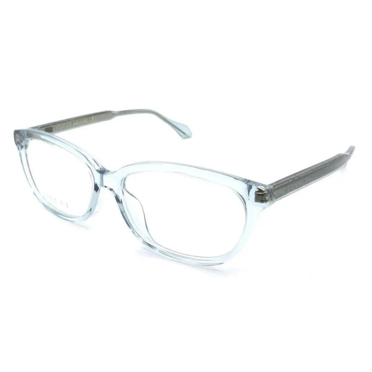 GG0568OA 003 Crystal Light Blue Eyeglasses 55mm with  Case by Gucci