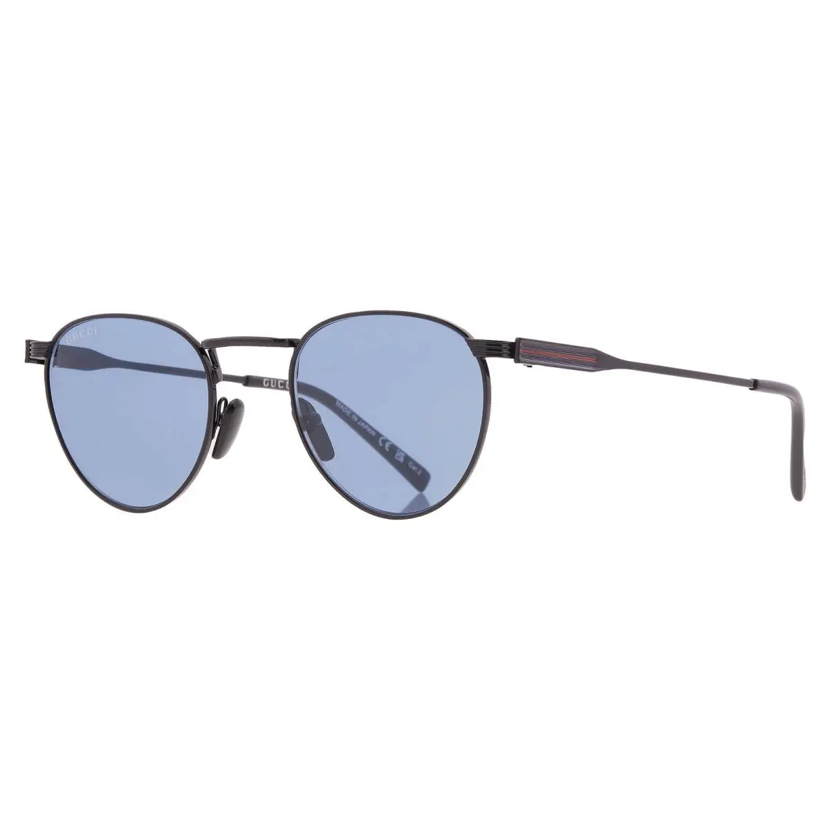 Gucci Blue Round Men`s Sunglasses GG1875S 004 48 GG1875S 004 48