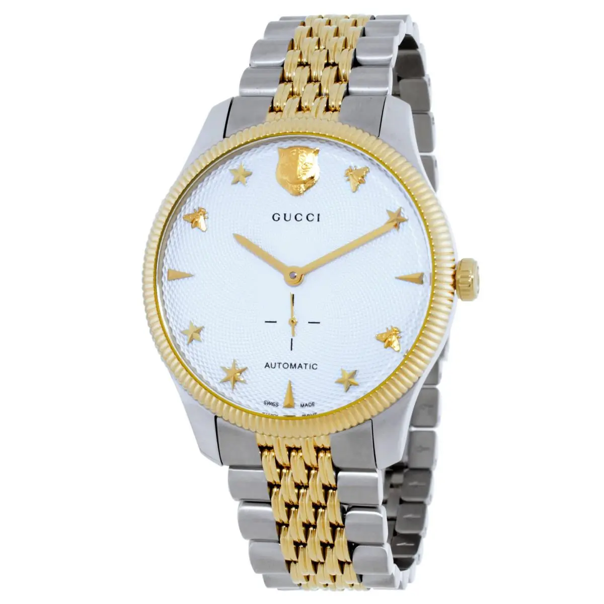 G-timeless Automatic Silver Dial Men`s Watch Ya126356 by Gucci