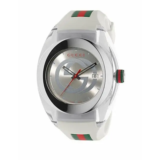 Gucci Sync Xxl White Rubber Unisex Watch YA137102